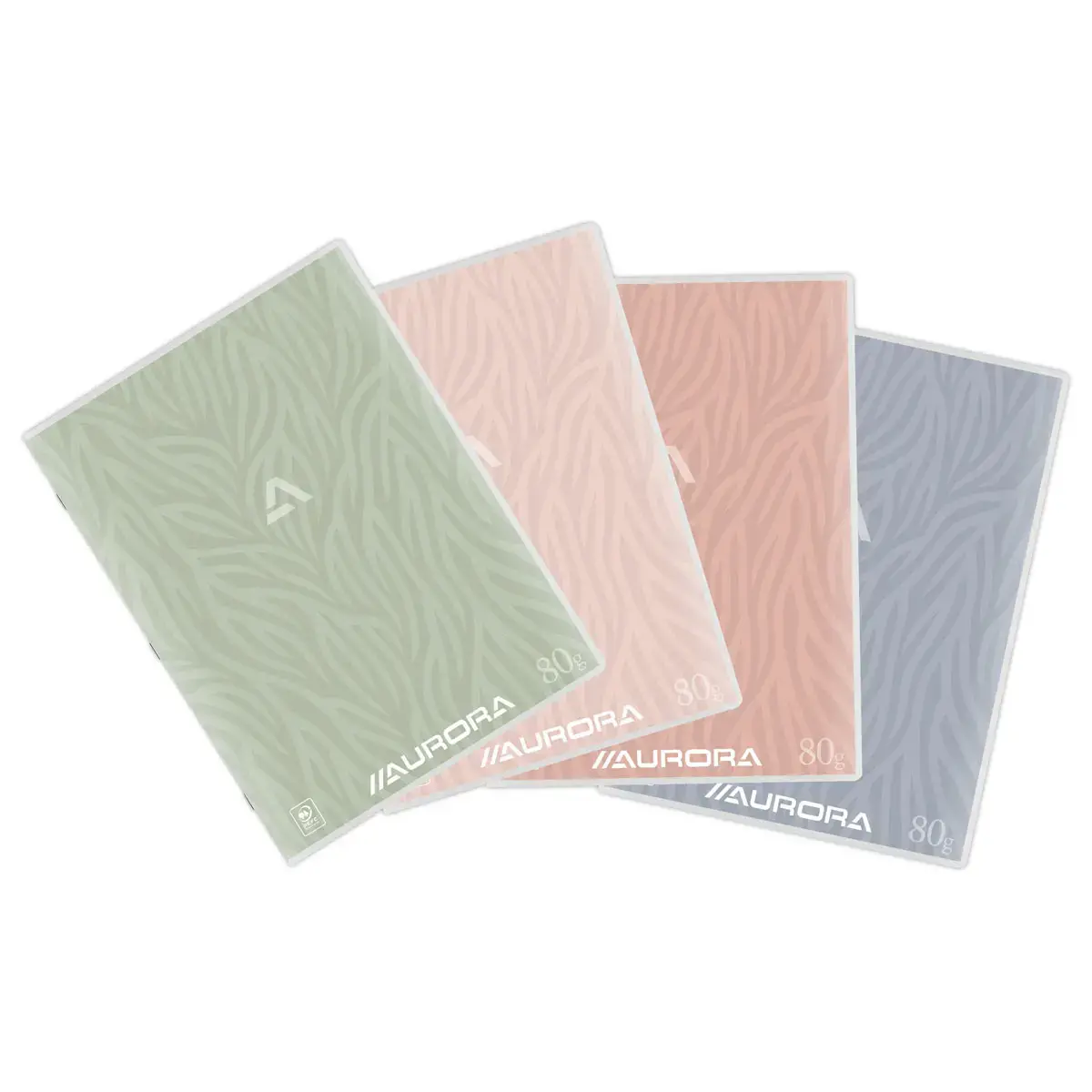 Cahier agrafé Aurora 210x297 mm Lignéavec marge - 80g - 72 pages photo du produit