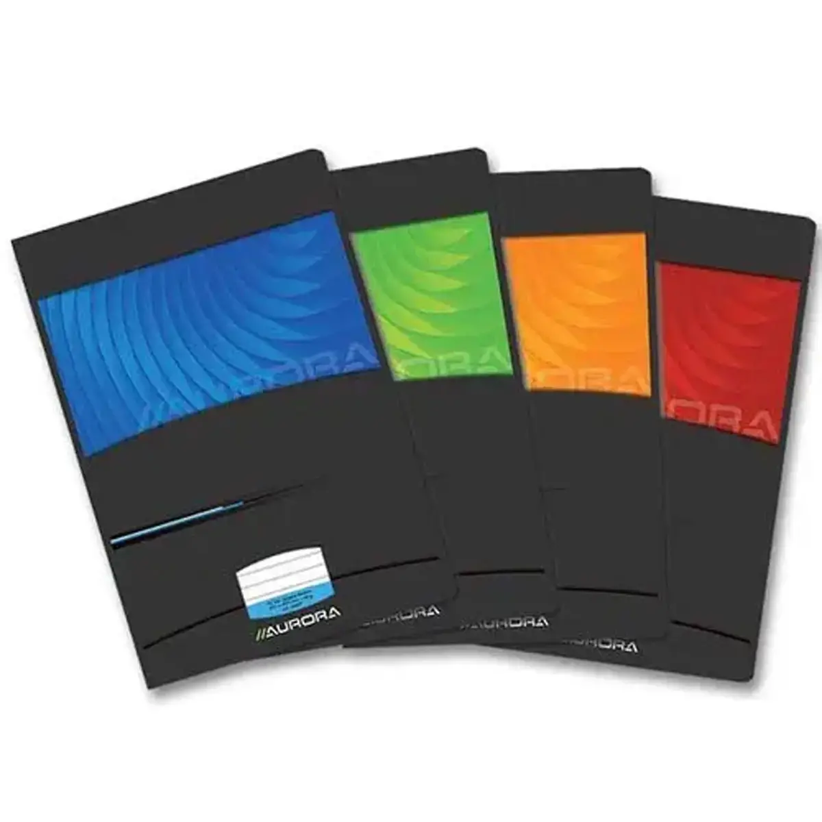 Cahier agrafé Aurora 169x213 mm, lignéavec marge - 90g - 72 pages photo du produit