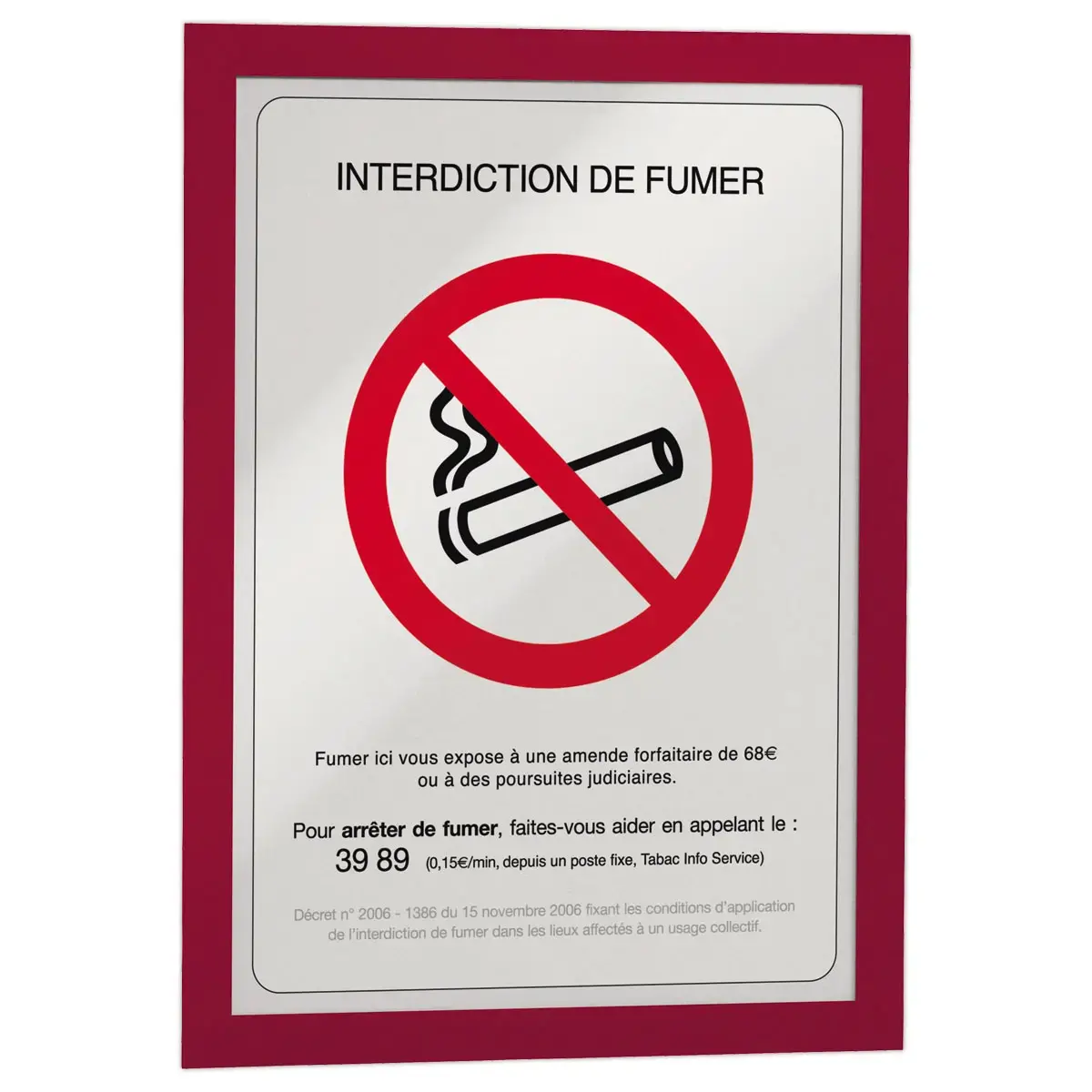 2 Pochettes adh&eacute;sives Duraframe -  A4 - Rouge - Durable photo du produit