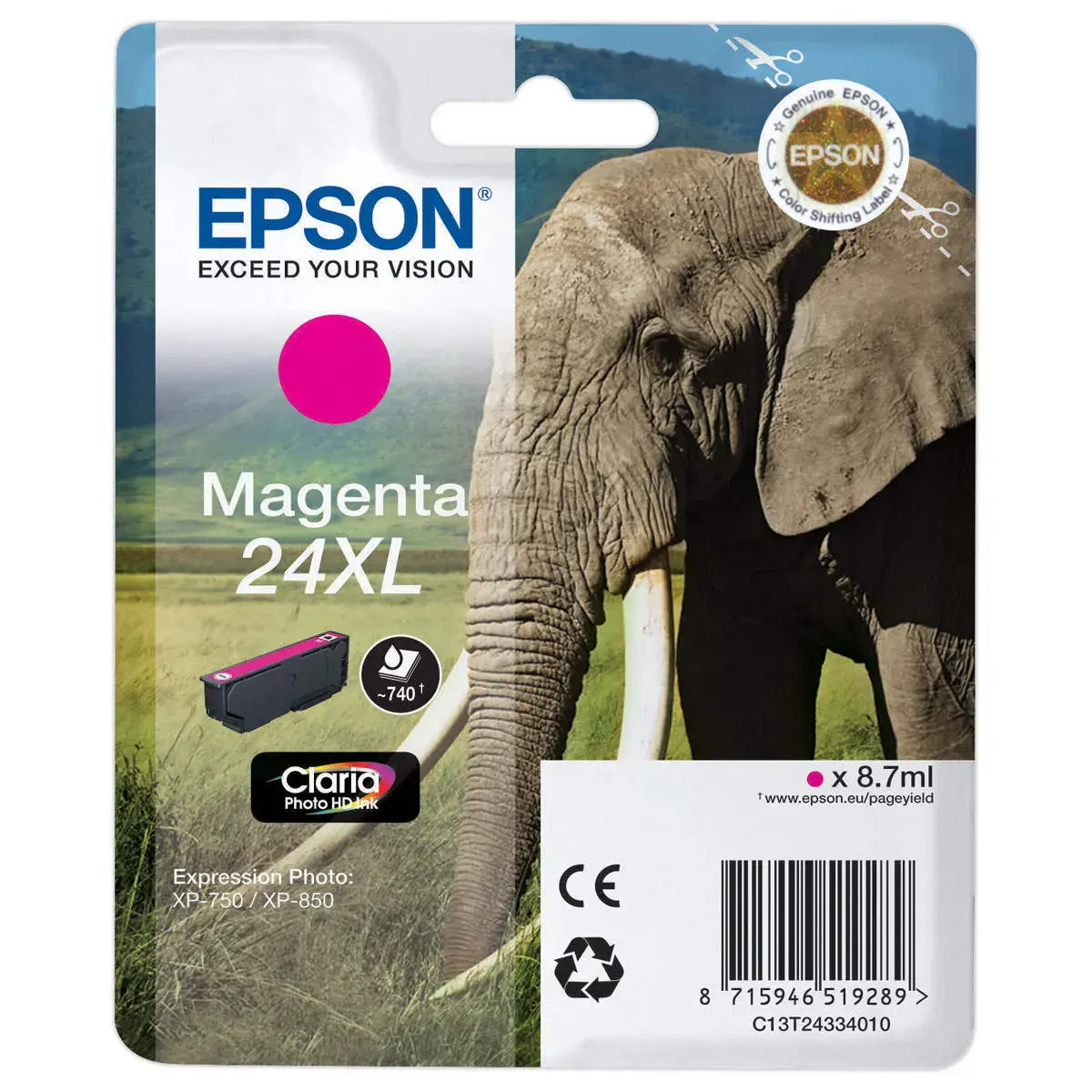 Cartouche T2433 - Magenta - Epson photo du produit