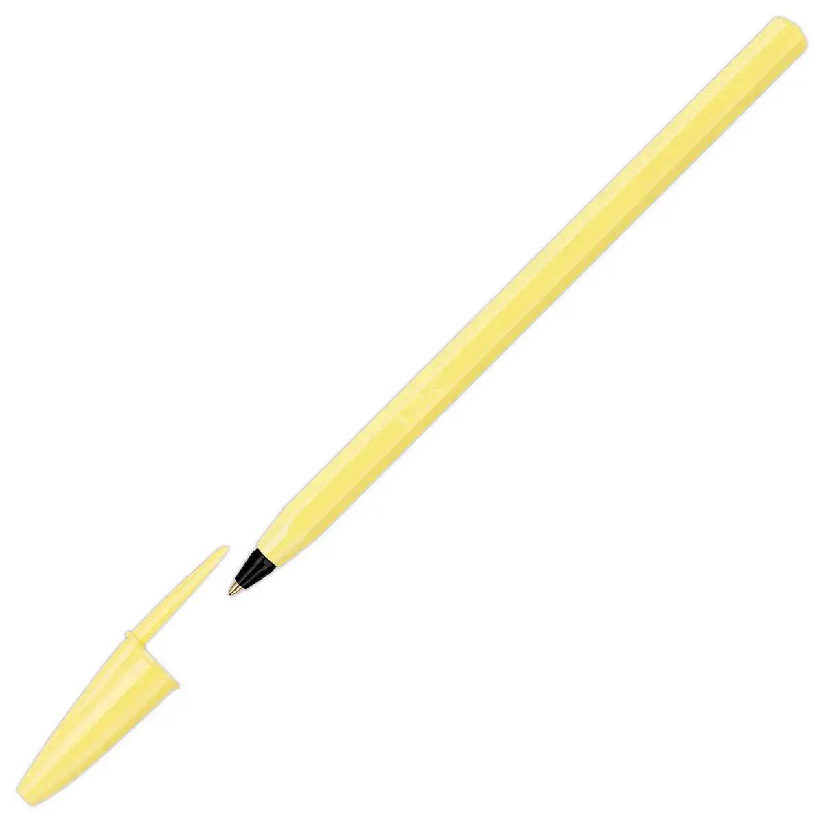 5 Stylos billes Cristal - Pointe moyenne 0,6mm - Coloris pastels - BIC photo du produit