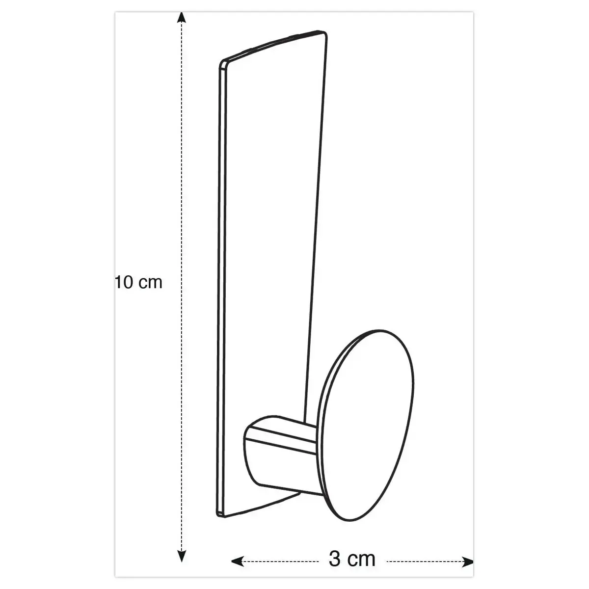Patère adhésive en métal - ALBA photo du produit