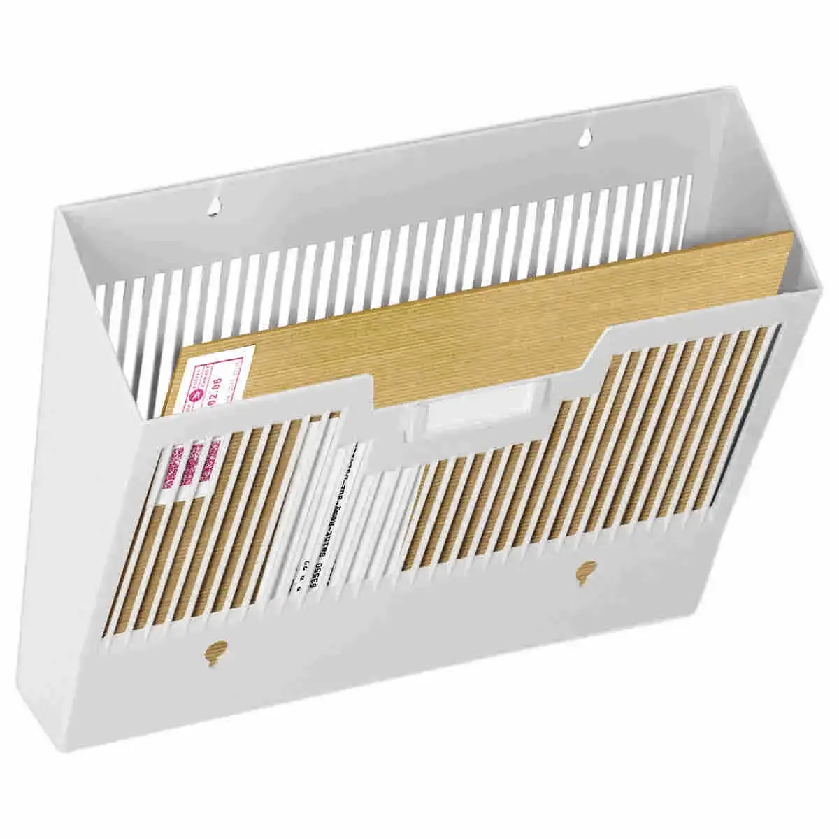 Corbeille murale ajourée  - Gris - CEP photo du produit