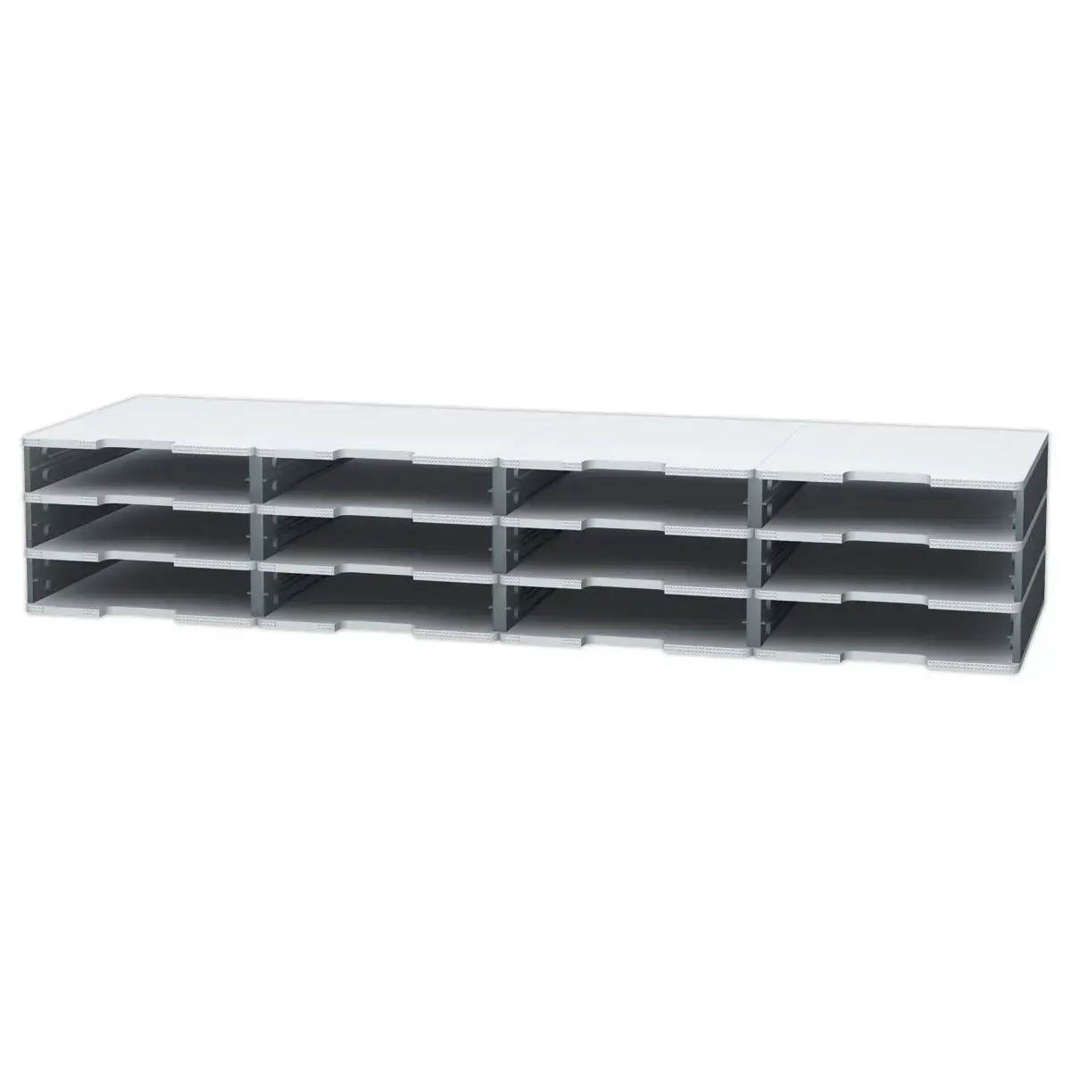 Tiroir pour cases Modulodoc - Hauteur normale 5,4 cm - porte &eacute;tiquette int&eacute;gr&eacute; - Exacompta photo du produit