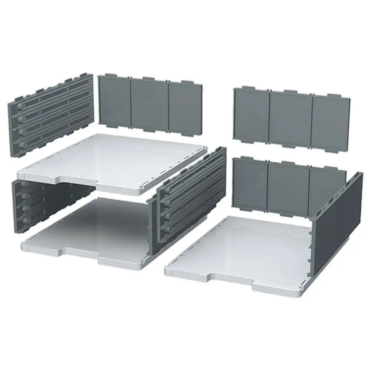 Tiroir pour cases Modulodoc - Hauteur Jumbo 10,8 cm - porte-&eacute;tiquette int&eacute;gr&eacute; - Exacompta photo du produit