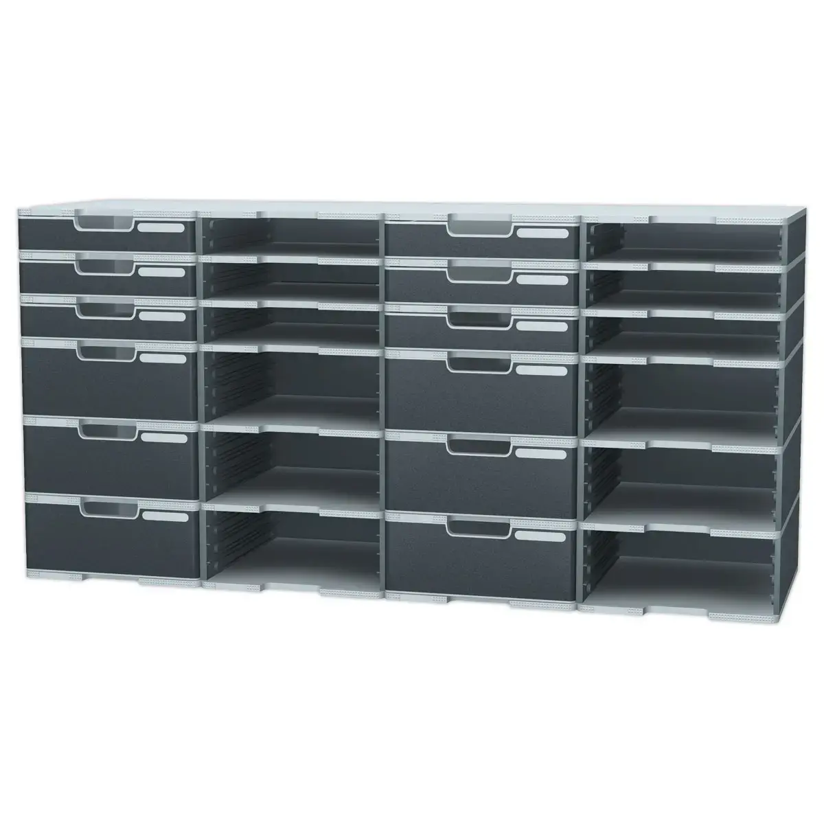 Tiroir pour cases Modulodoc - Hauteur Jumbo 10,8 cm - porte-&eacute;tiquette int&eacute;gr&eacute; - Exacompta photo du produit