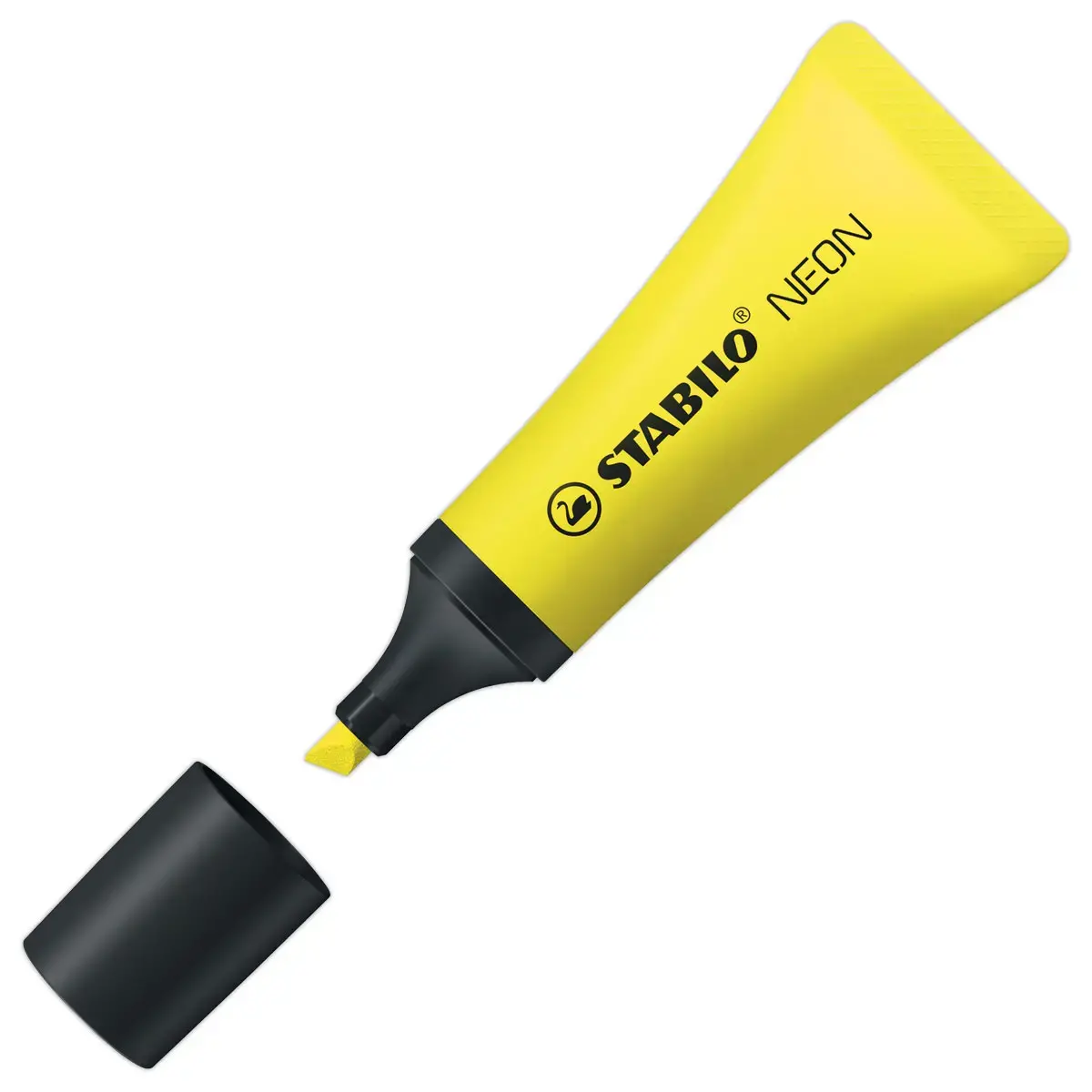 Surligneur NEON - Pointe biseaut&eacute;e - Jaune - Stabilo photo du produit