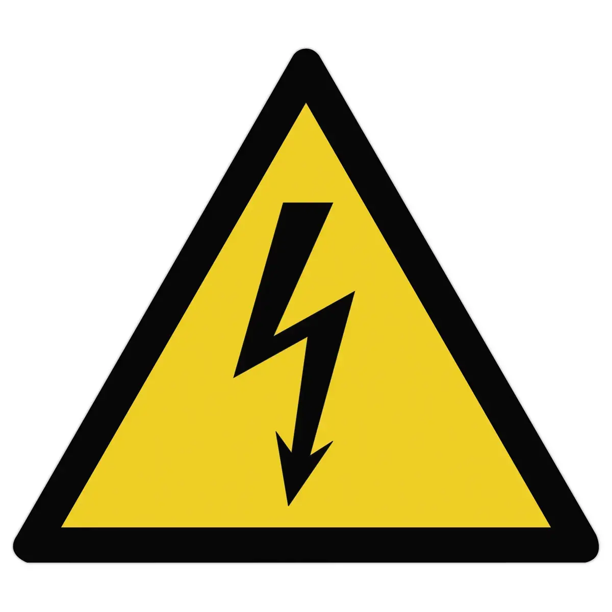 Panneau PVC triangle Danger électricité photo du produit