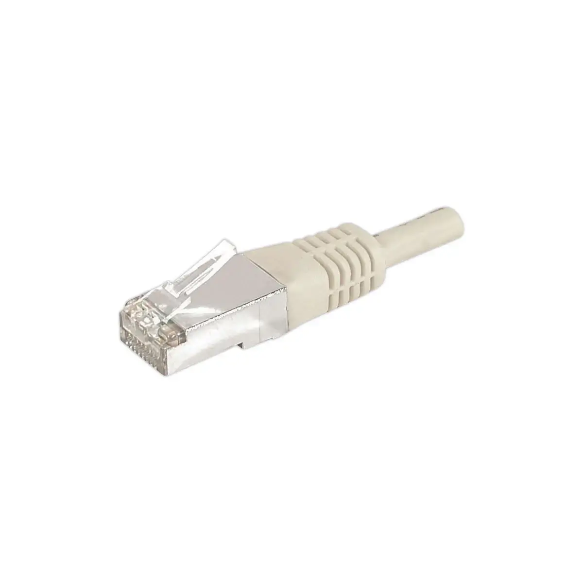 Câble réseau RJ45 - Catégorie 6A F/UTP - 10 mètres - Gris photo du produit