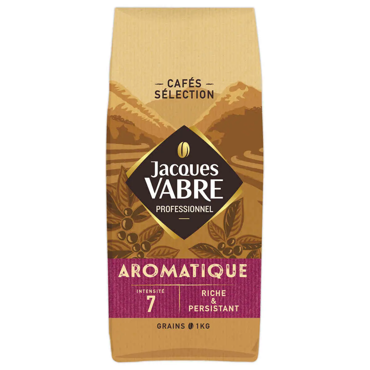 Café en grains Dégustation Arabica - 1 kg - JACQUES VABRE photo du produit