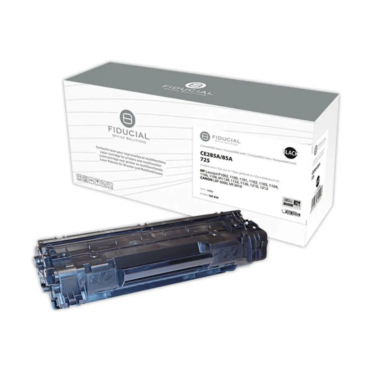 Toner remanufacturé éq. HP CE285A, CANON 725 Std - Noir photo du produit