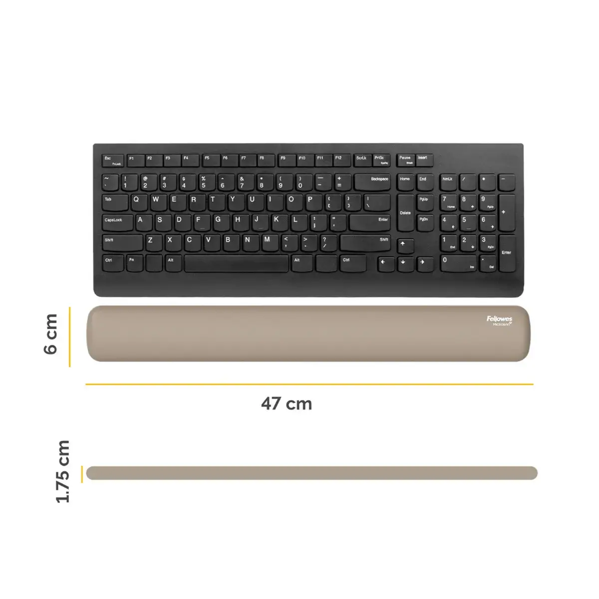 Repose-poignets clavier Breyta - Sable - Fellowes photo du produit