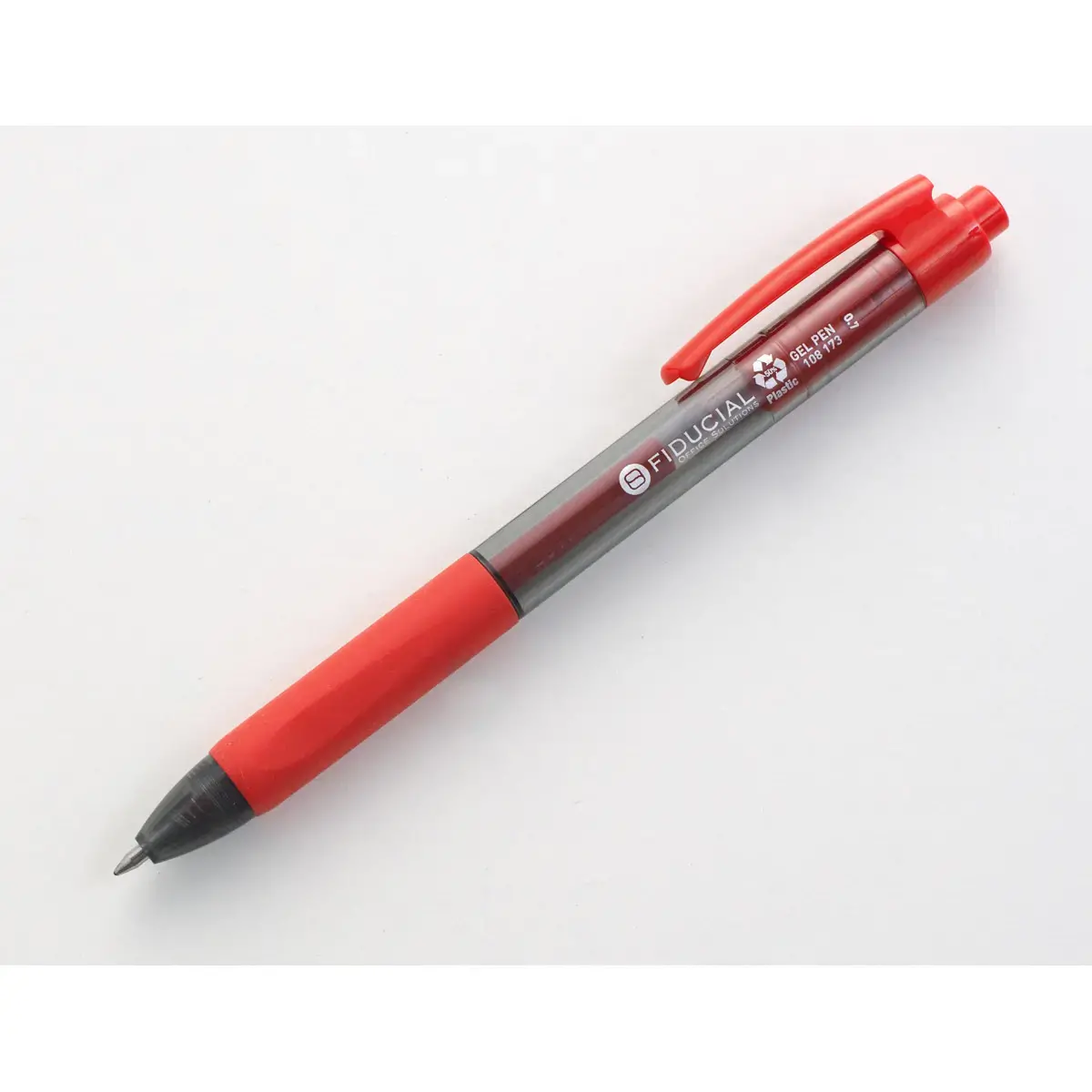 Stylo gel rétractable - Rouge photo du produit