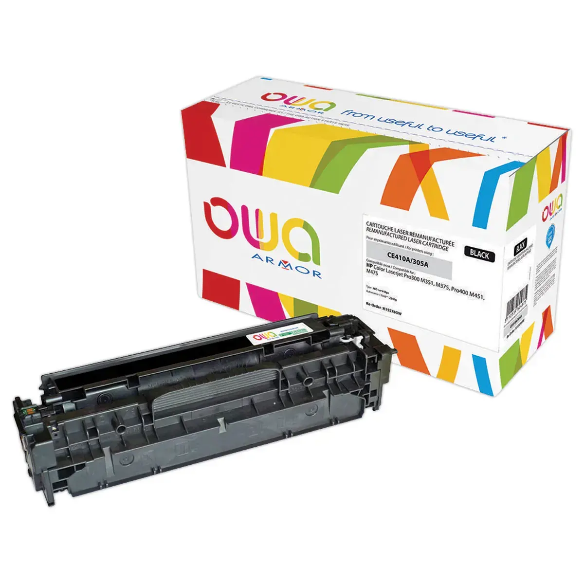 Toner éq. HP CE410A - Noir - OWA photo du produit