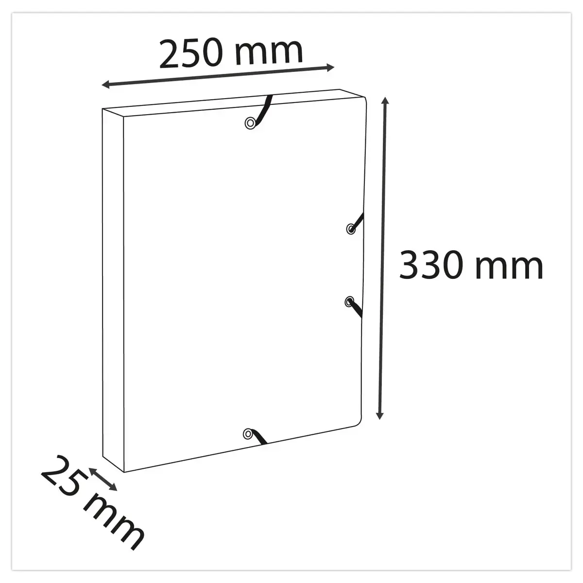 Bo&icirc;te de classement Autentik - Dos 25 mm - Coloris al&eacute;atoire - Exacompta photo du produit