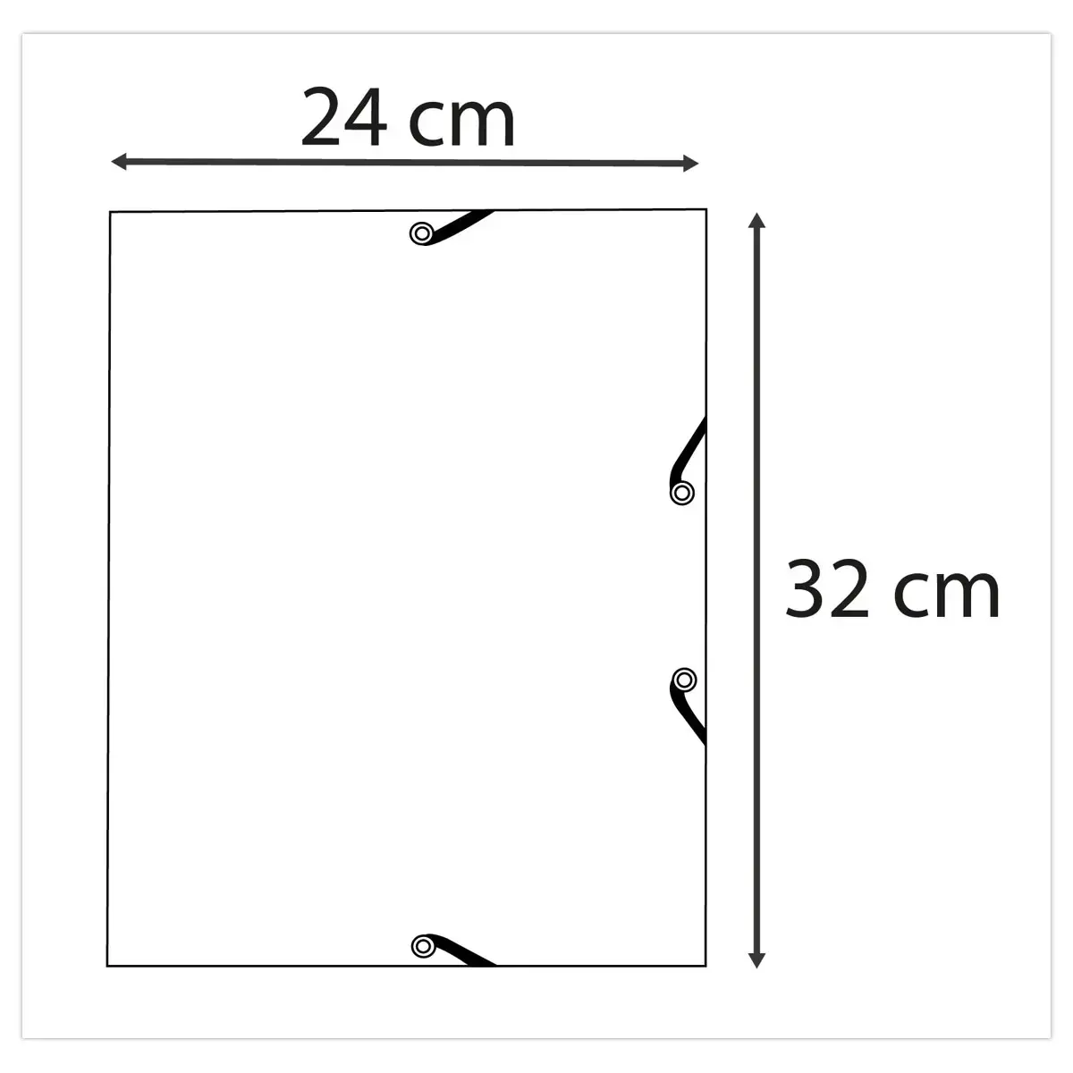 Chemise &eacute;lastiques 3 rabats Opak - Rouge - Exacompta photo du produit