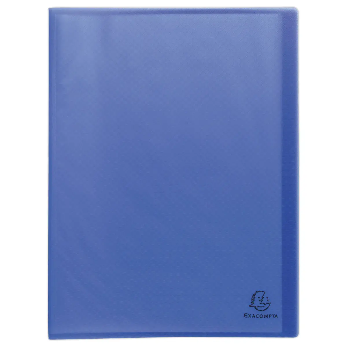 Prot&egrave;ge-documents plastique recycl&eacute; - 80 vues - Bleu - Exacompta photo du produit