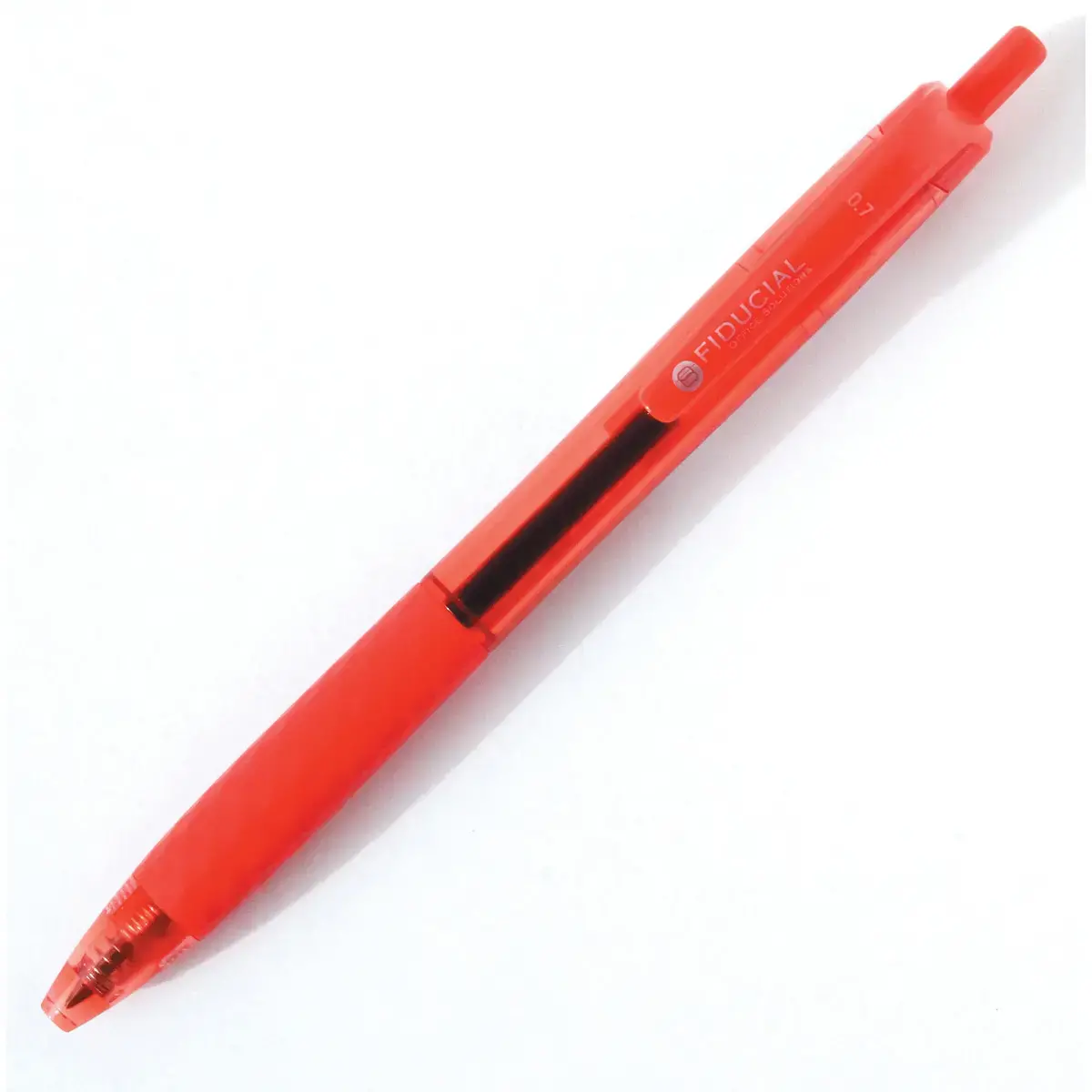 Stylo bille rétractable - Avec grip - Ecriture moyenne - Rouge - Fiducial photo du produit