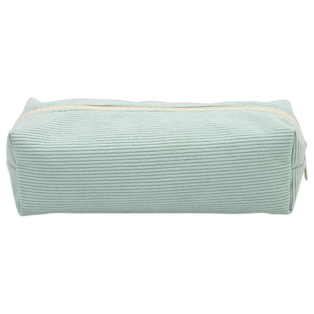 Trousse rectangulaire - Velours vert clair - Sign photo du produit