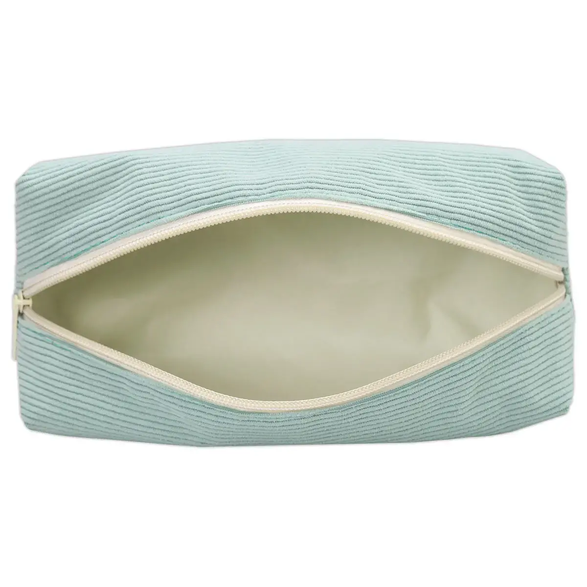 Trousse rectangulaire - Velours vert clair - Sign photo du produit