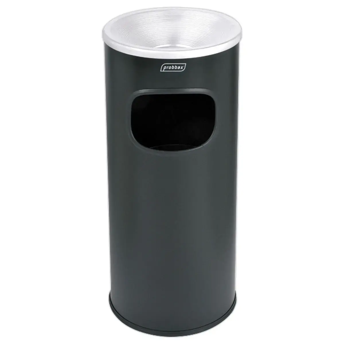 Cendrier avec corbeille - 30L - Noir - Probbax photo du produit
