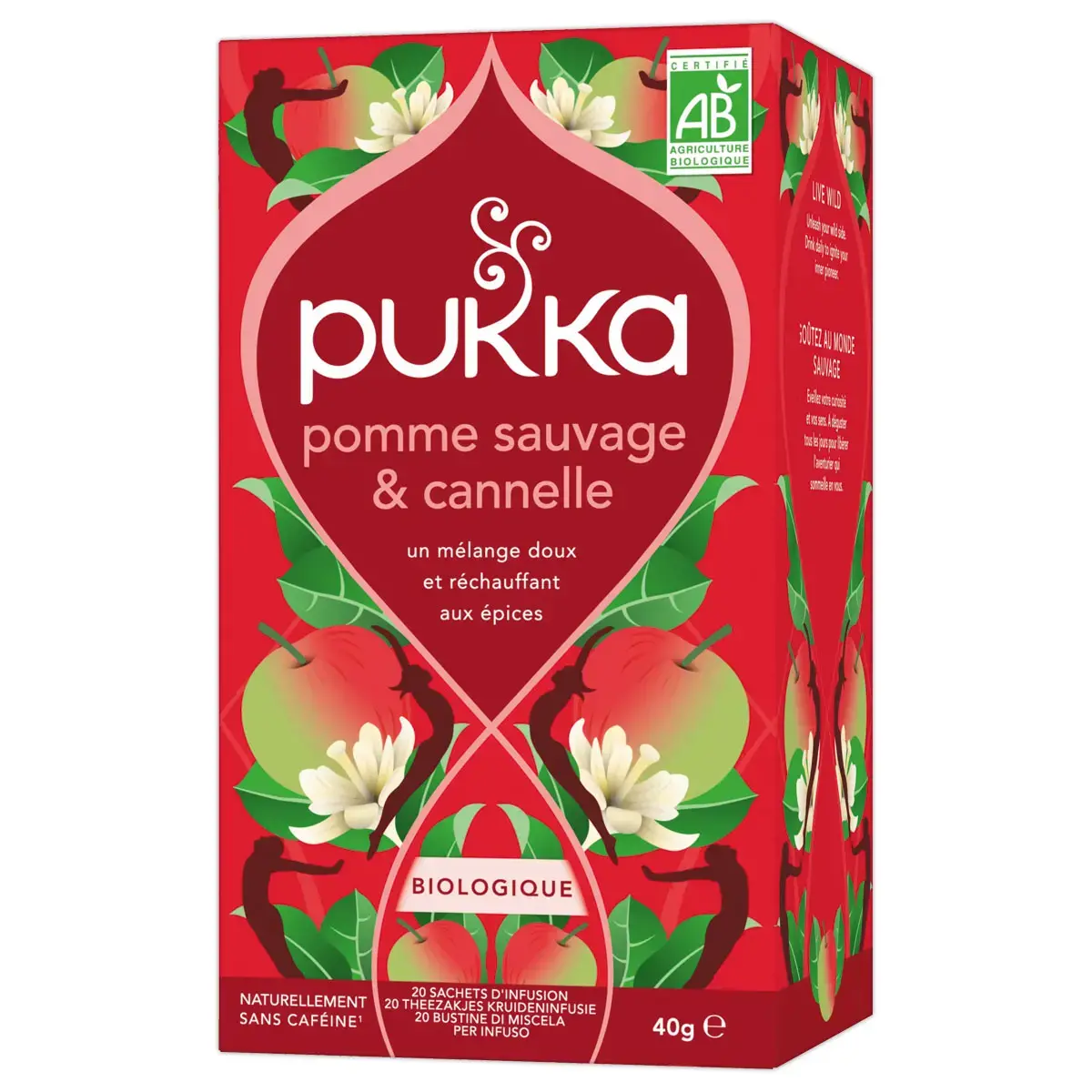 20 Infusion - Pomme Sauvage, Cannelle, Gingembre - PUKKA photo du produit