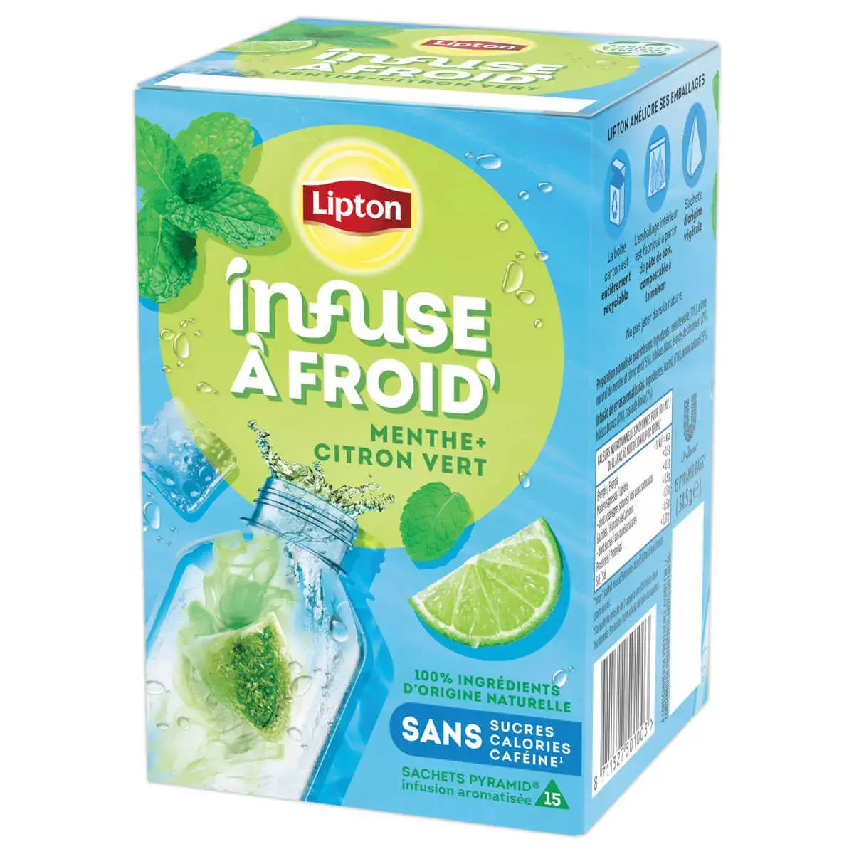 15 Infusion à froid - Citron vert & Menthe - LIPTON photo du produit