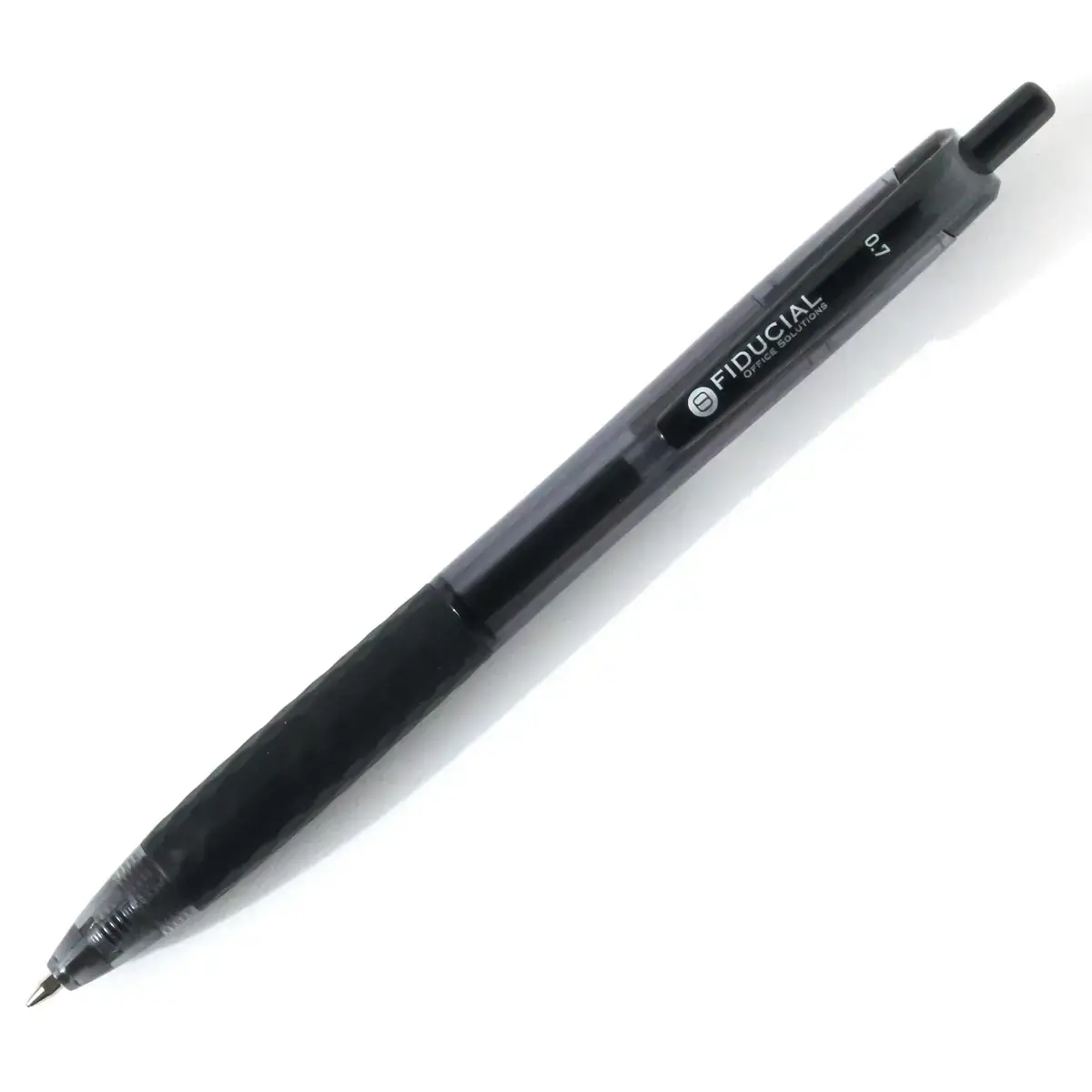 Stylo bille rétractable - Avec grip - Ecriture moyenne - Noir - Fiducial photo du produit