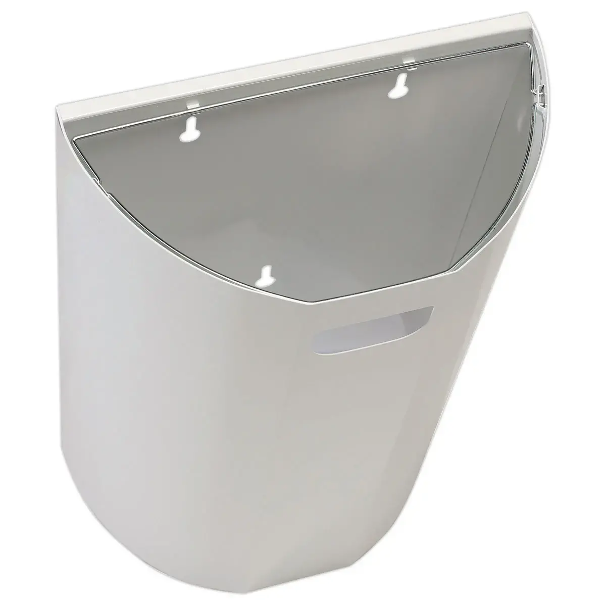 Collecteur mural demi-lune - 20L - Blanc photo du produit