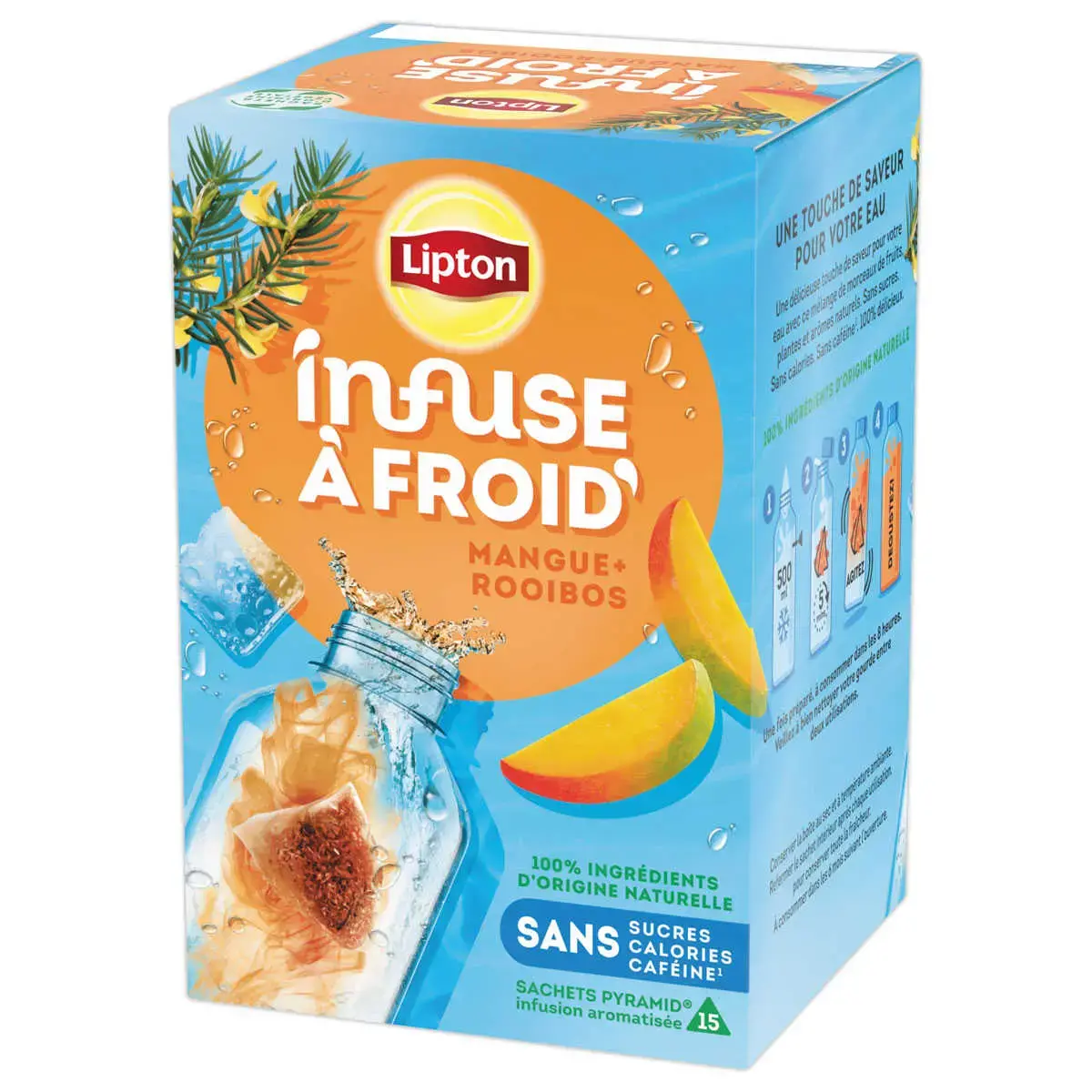 15 Infusion &agrave; froid - Rooibos et Mangue - Lipton photo du produit