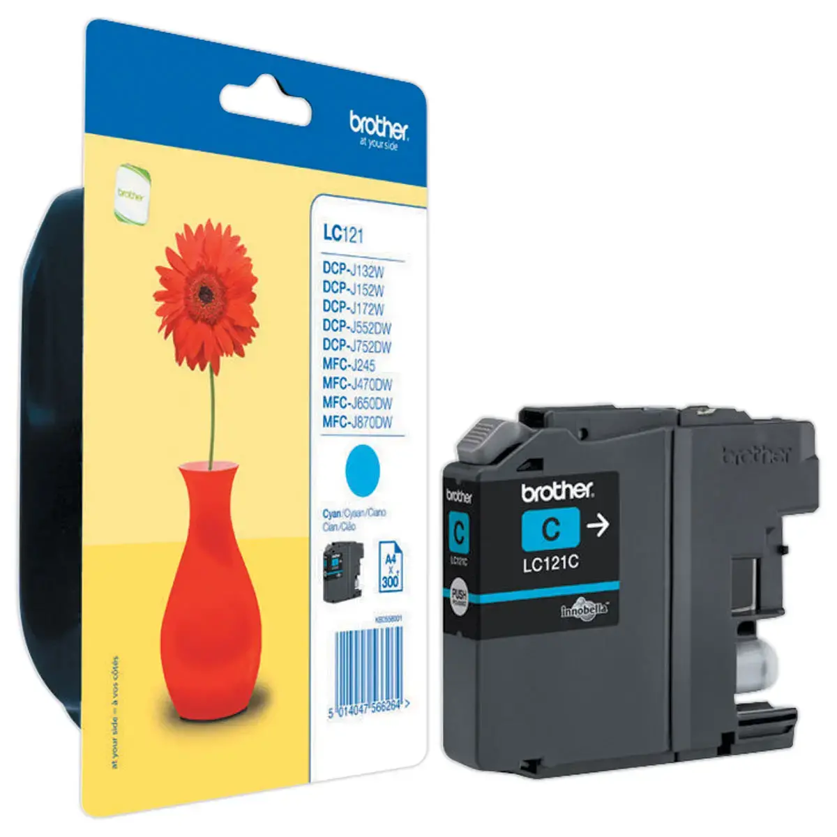 Cartouche jet d'encre Brother cyan LC121C photo du produit