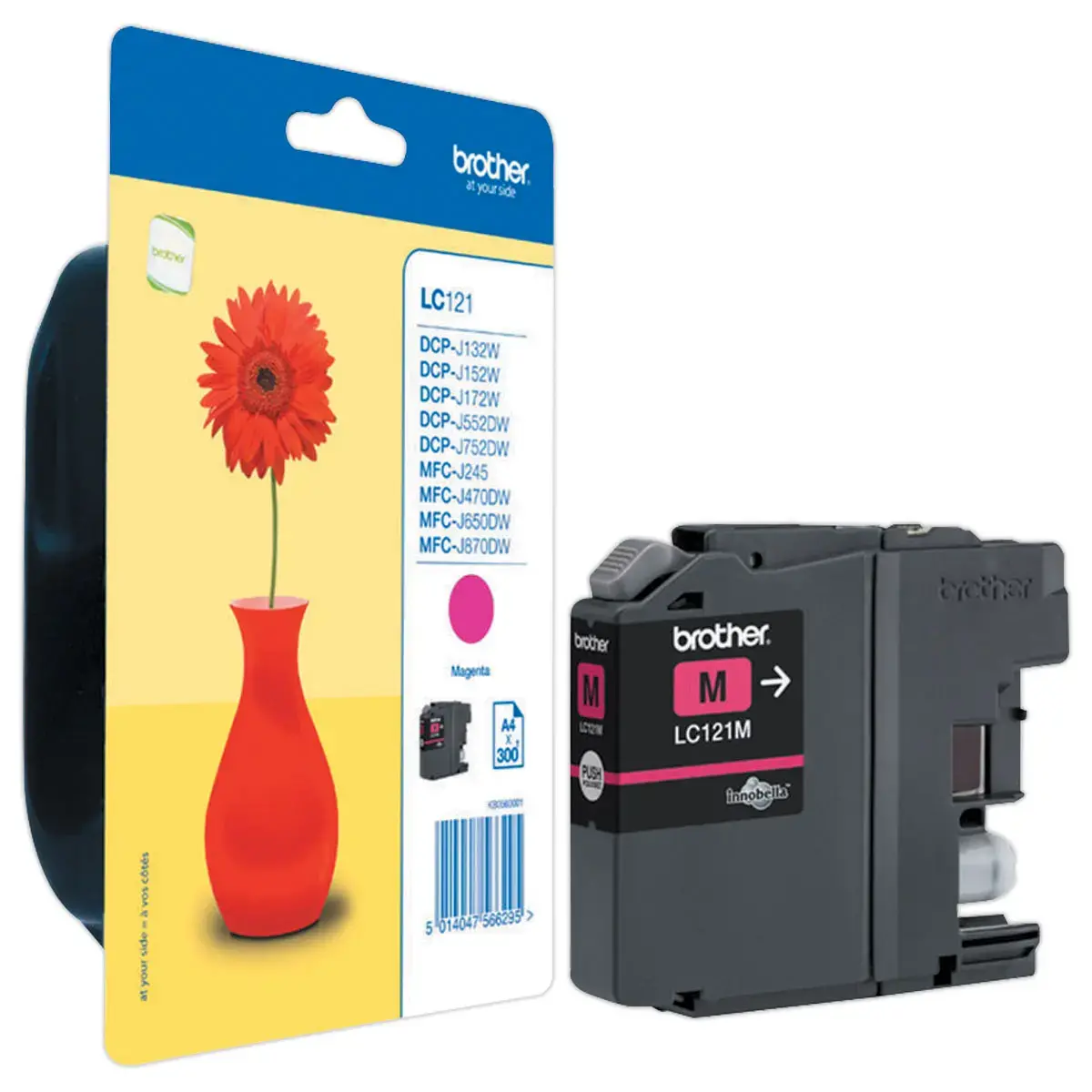 Cartouche jet d'encre Brother magenta LC121M photo du produit