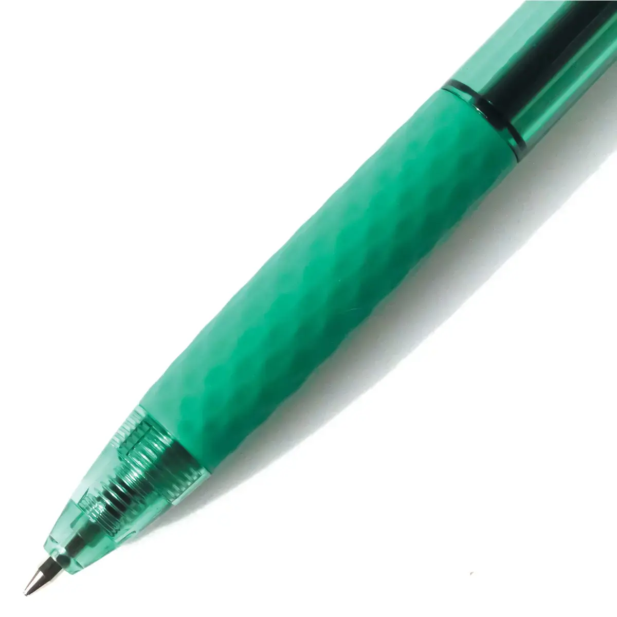Stylo bille r&eacute;tractable - Avec grip - Ecriture moyenne - Vert - Fiducial photo du produit