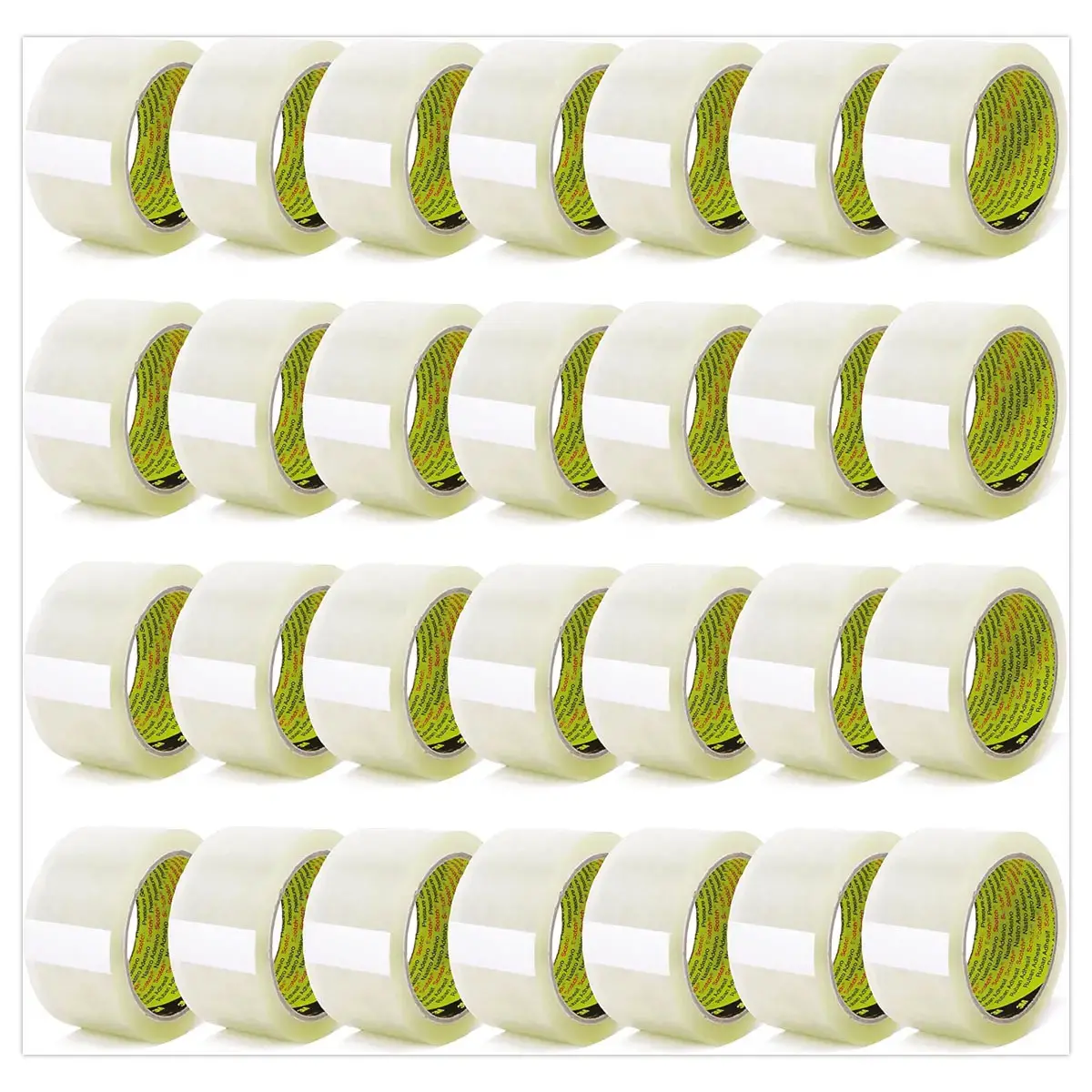 36 Rouleaux d'adhésif d'emballage transparent - 3739 photo du produit