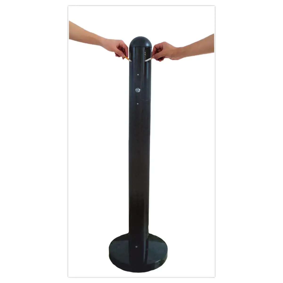Cendrier tubulaire - 3L - Anthracite - Probbax photo du produit