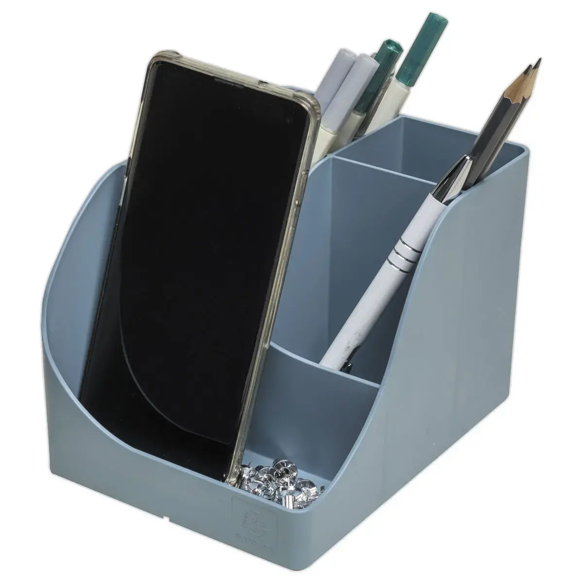 Pot à crayons Autentik - Bleu gris - Exacompta photo du produit
