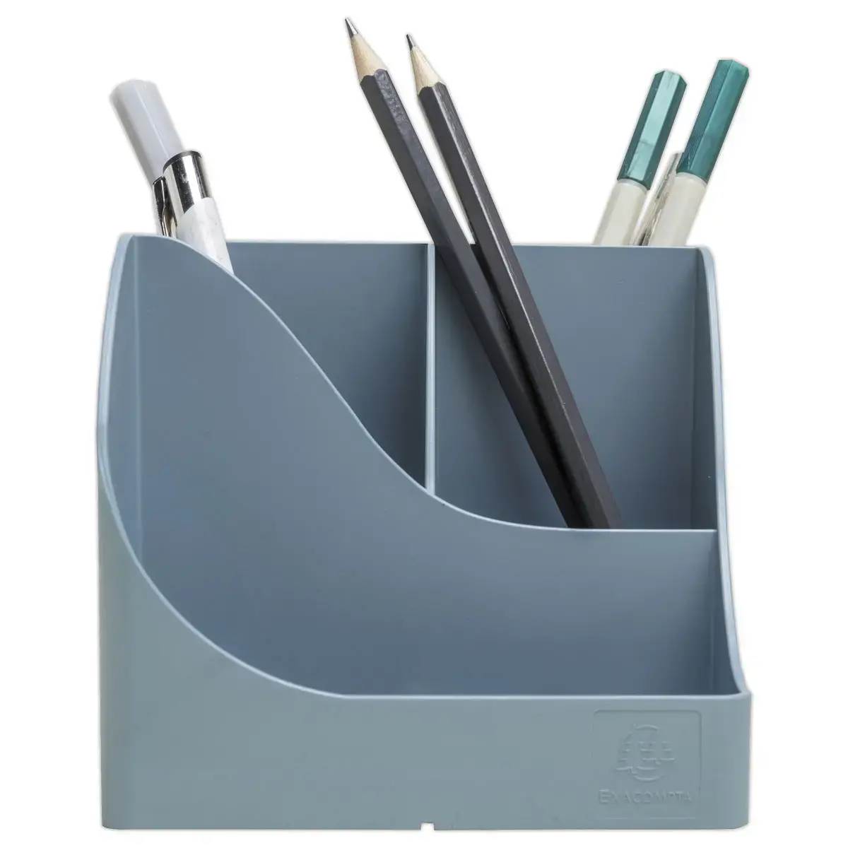 Pot à crayons Autentik - Bleu gris - Exacompta photo du produit