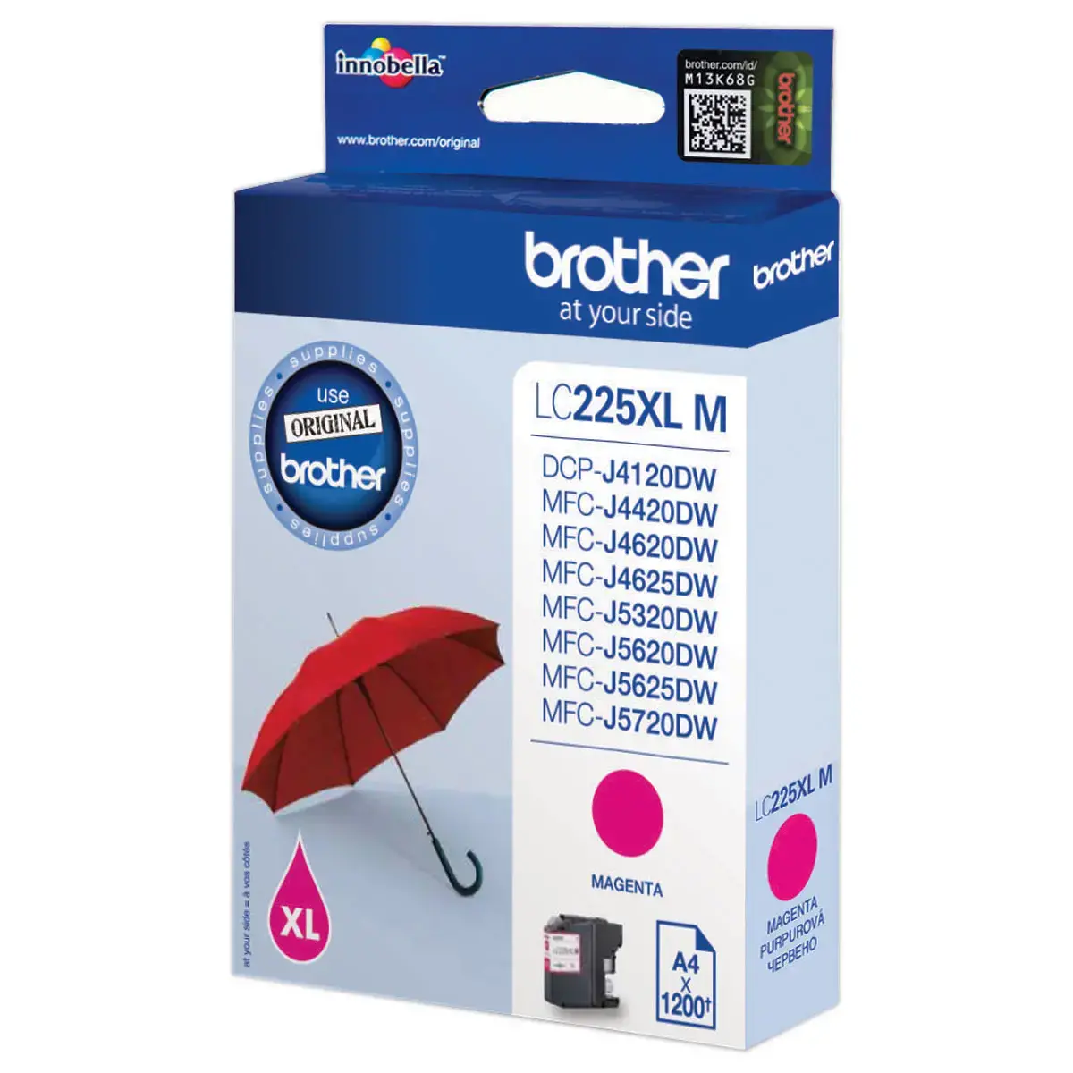 Cartouche Brother LC225XLM magenta photo du produit