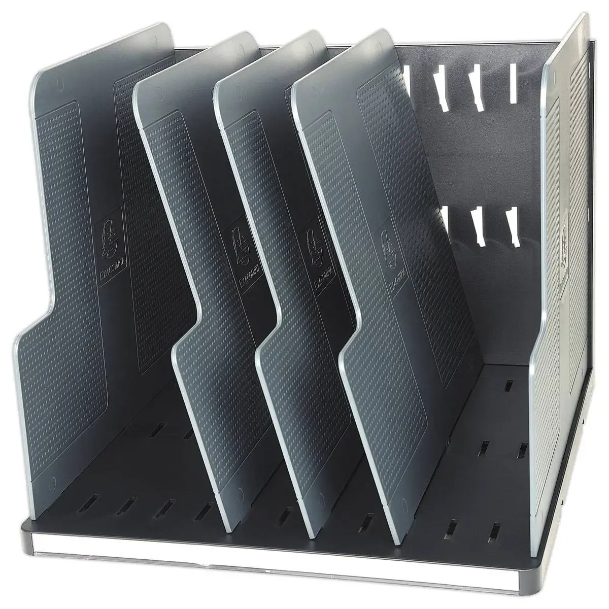 Trieur vertical Modulotop Office - 5 intercalaires - Noir/Gris - Exacompta photo du produit