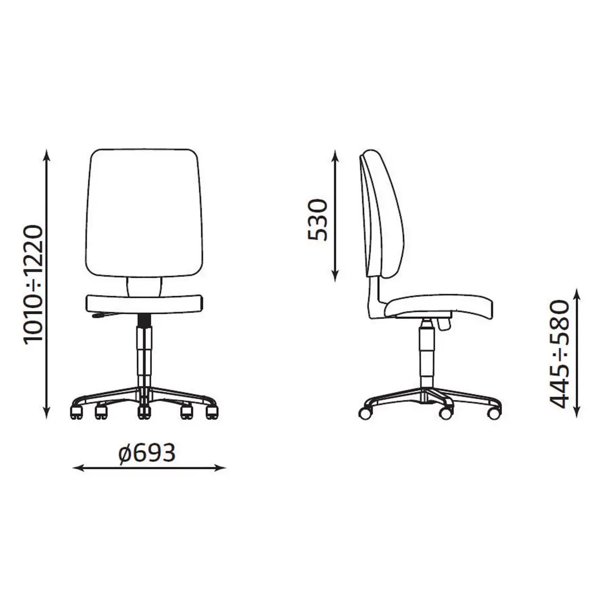 Siège de bureau synchrone Taktik - Nowy Styl photo du produit