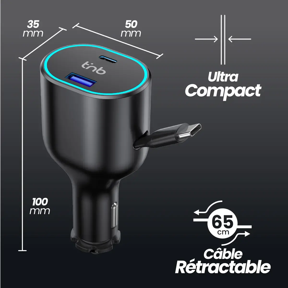 Chargeur allume cigare - T'NB photo du produit