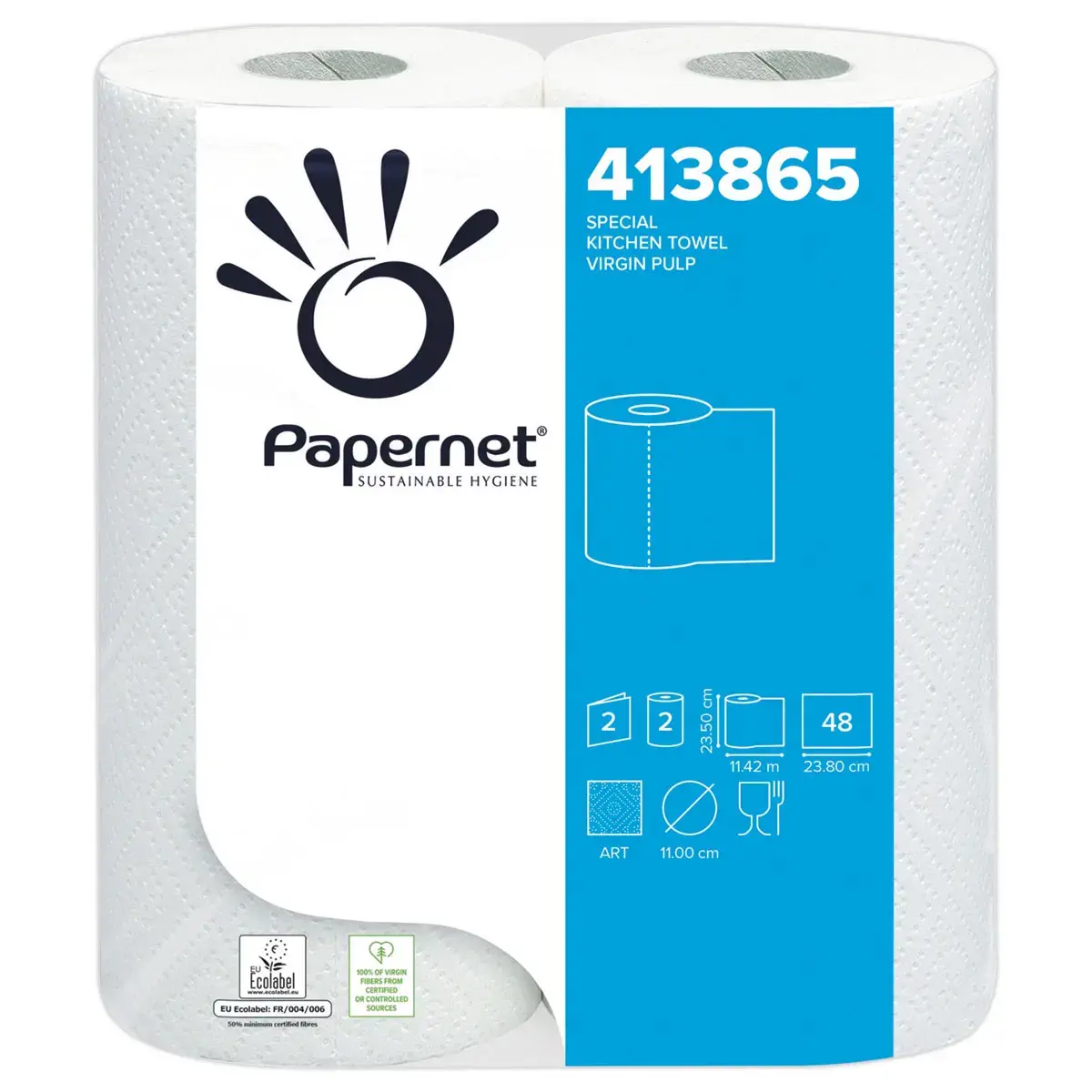 28 Rouleaux d'essuie-tout - Double épaisseur - Papernet photo du produit