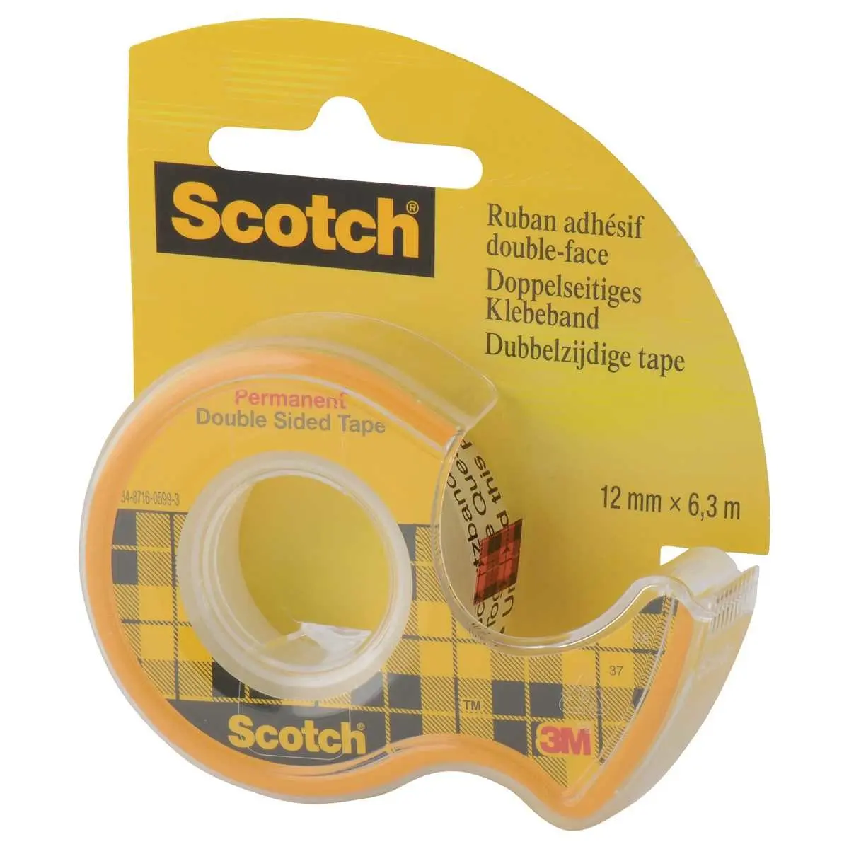 Scotch Ruban double-face avec dévidoir 12 mm x 6.3 m - - LDLC