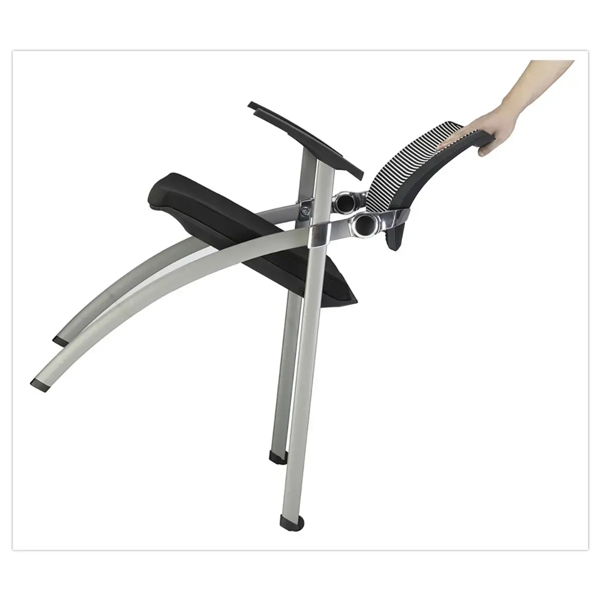 Chaise résille pliable et encastrable - Montée photo du produit