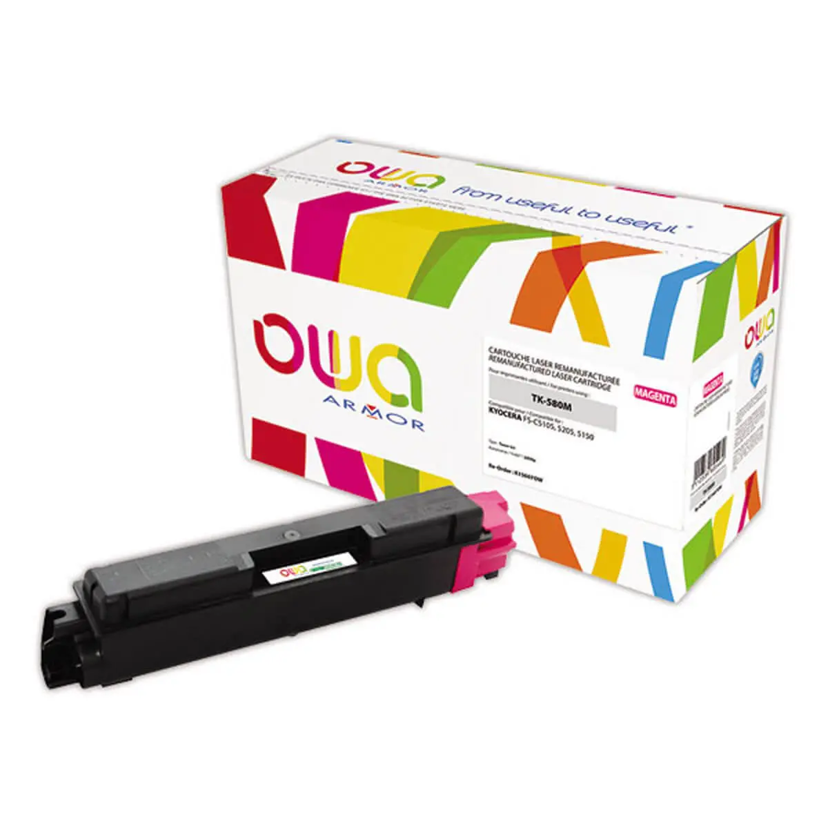 Toner éq. KYOCERA TK-580 M - Magenta - OWA photo du produit