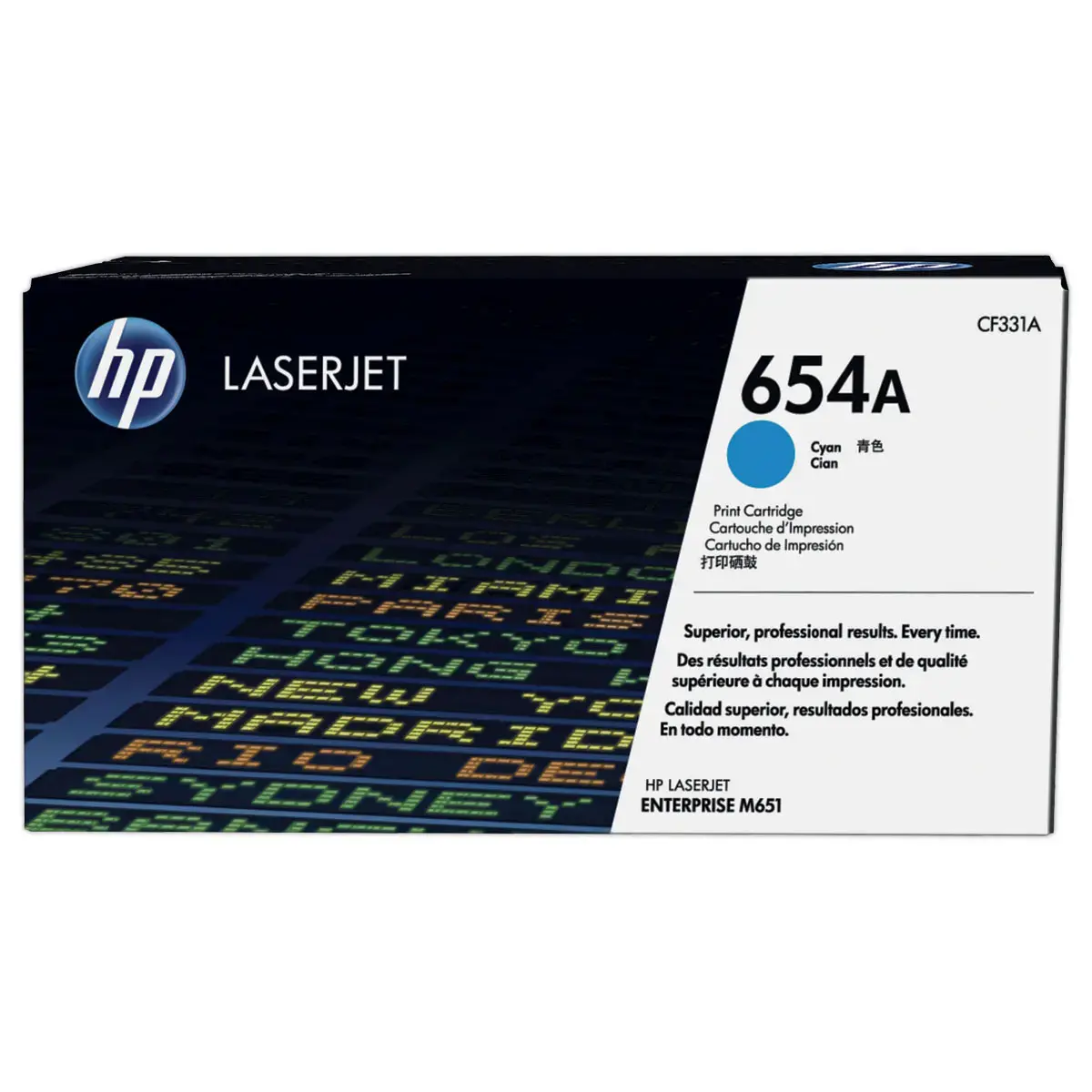 HP 654A CF331A toner cyan photo du produit