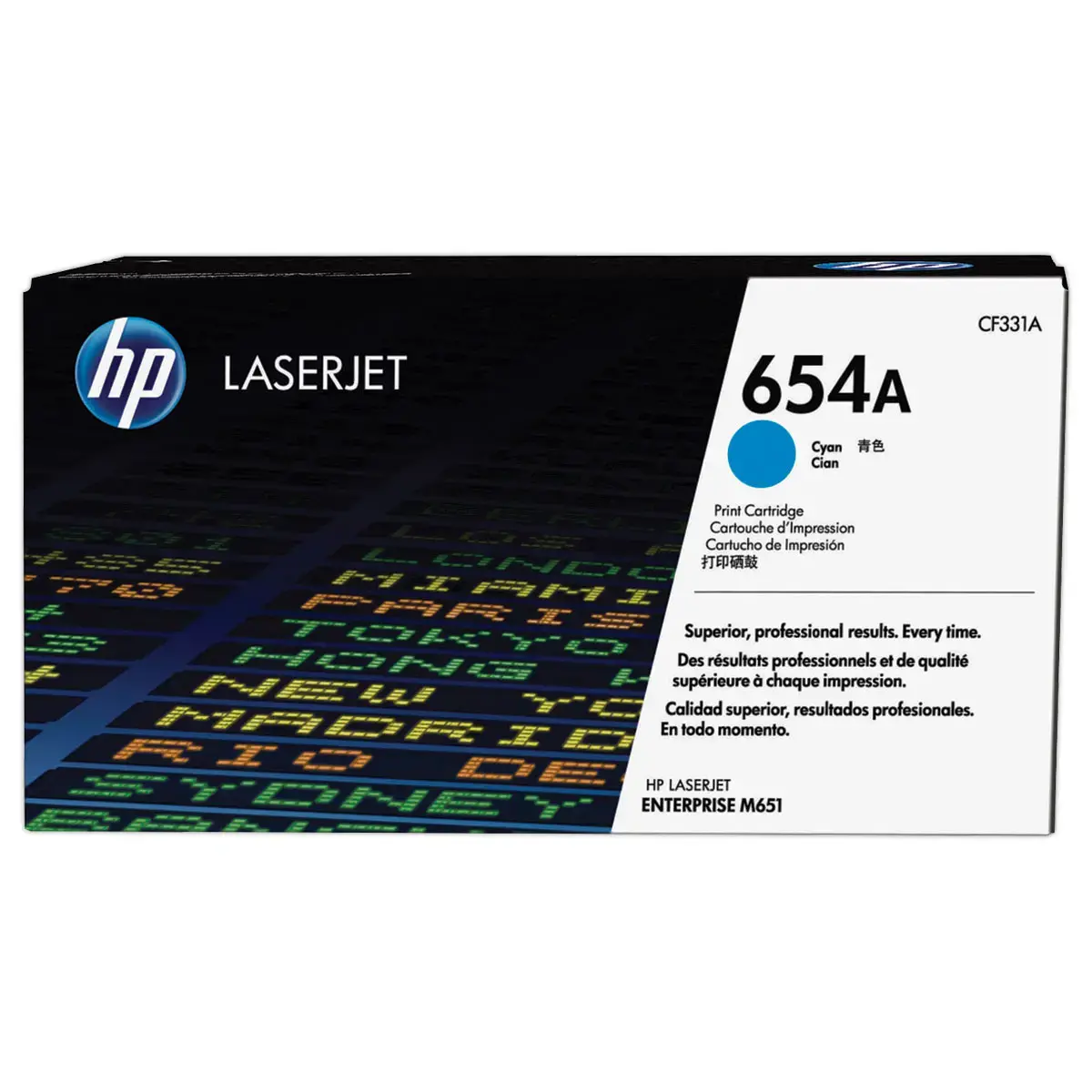 HP 654A CF331A toner cyan photo du produit