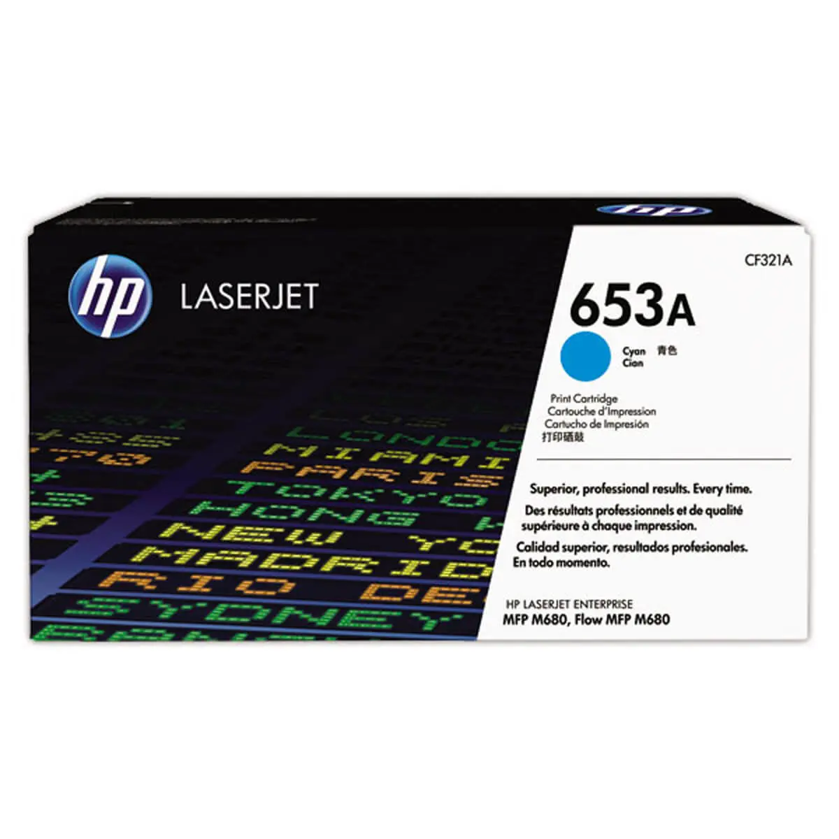 Toner 653A CF321A - Cyan - HP photo du produit