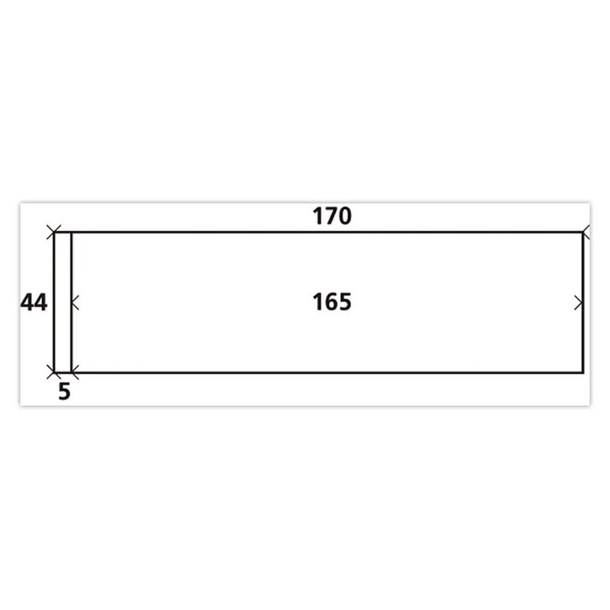 1000 &eacute;Tiquettes d'affranchissement 170 x 45 mm photo du produit