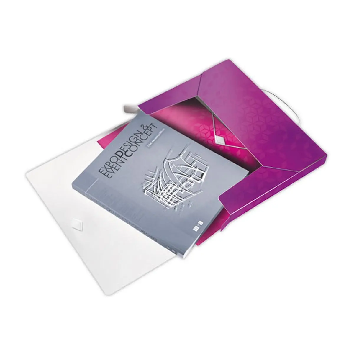 Boîte de classement plastique WOW - Violet - LEITZ photo du produit